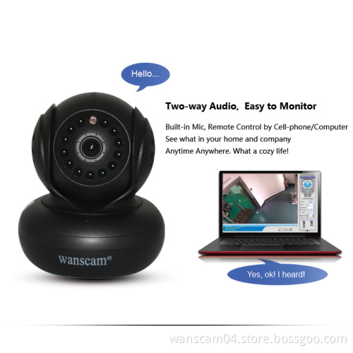 300K Pixel TF Card IR-CUT Audio Wireless webcam